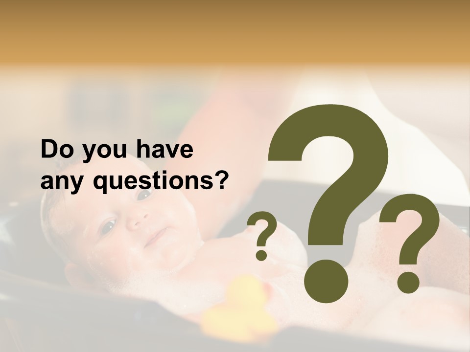 Protection Bath Safety PowerPoint Template