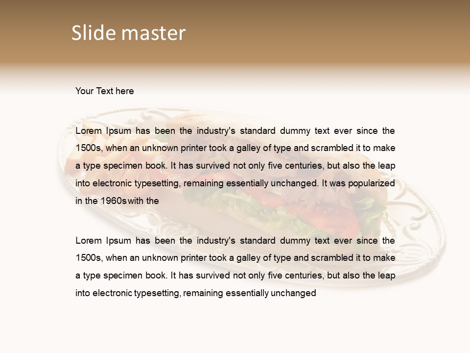 Barbecue Onion Cow PowerPoint Template