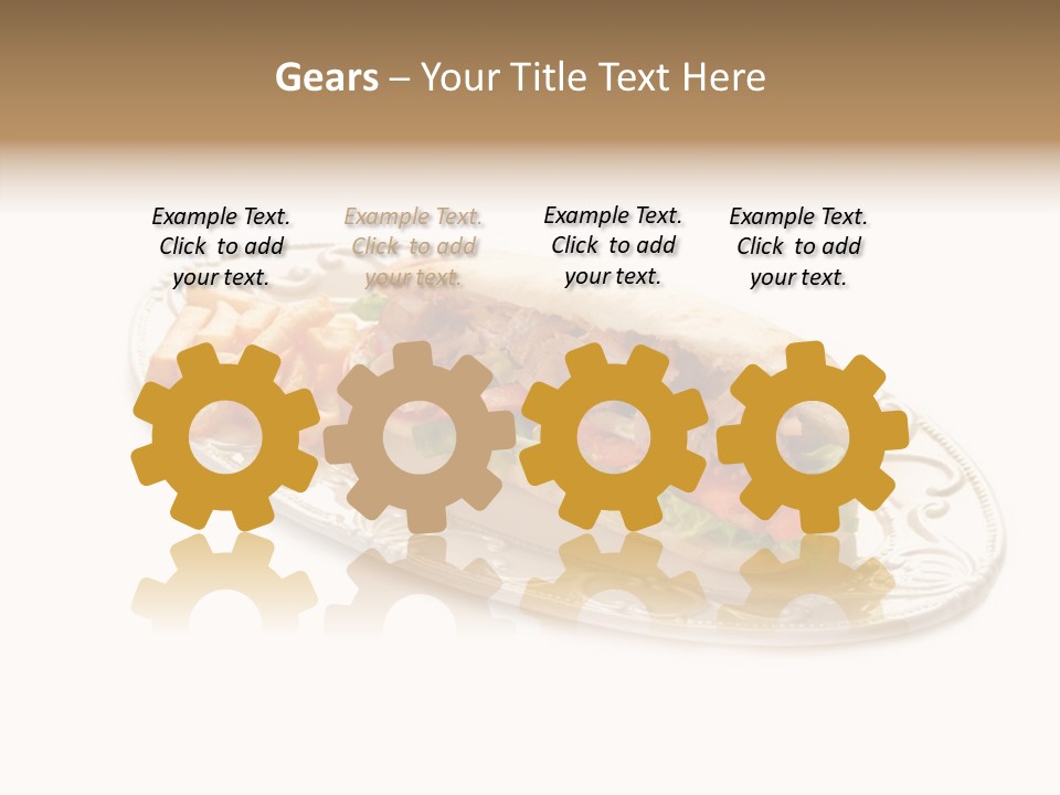 Barbecue Onion Cow PowerPoint Template