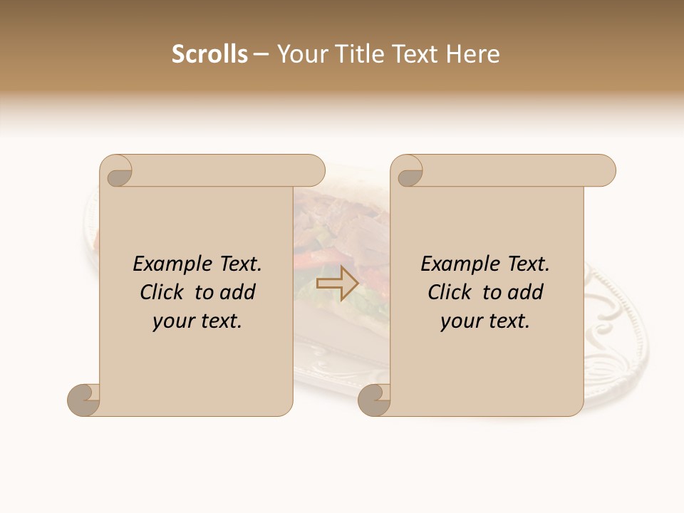 Barbecue Onion Cow PowerPoint Template