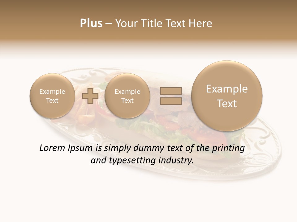 Barbecue Onion Cow PowerPoint Template
