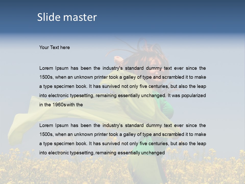 Cute Smiling Sky PowerPoint Template