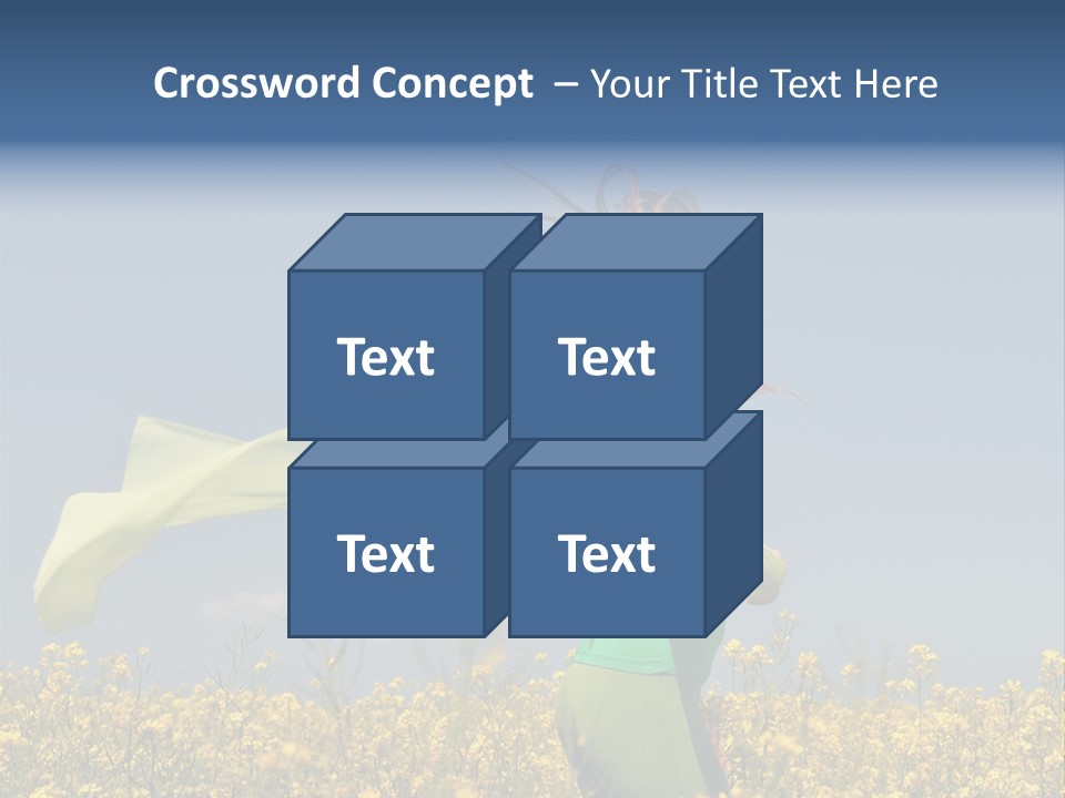 Cute Smiling Sky PowerPoint Template