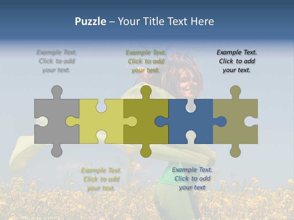 Cute Smiling Sky PowerPoint Template