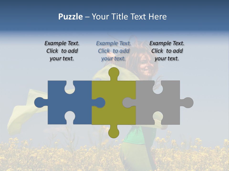 Cute Smiling Sky PowerPoint Template