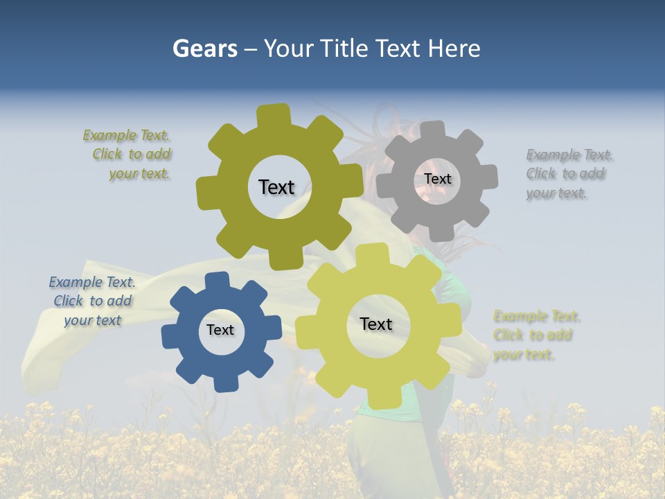 Cute Smiling Sky PowerPoint Template