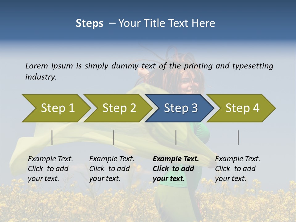 Cute Smiling Sky PowerPoint Template