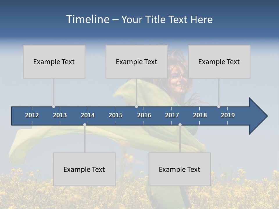 Cute Smiling Sky PowerPoint Template