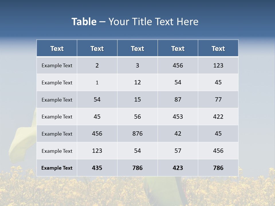 Cute Smiling Sky PowerPoint Template