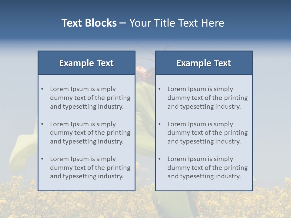 Cute Smiling Sky PowerPoint Template
