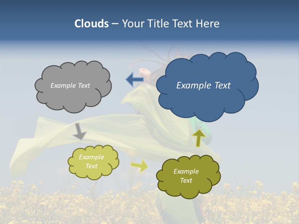 Cute Smiling Sky PowerPoint Template