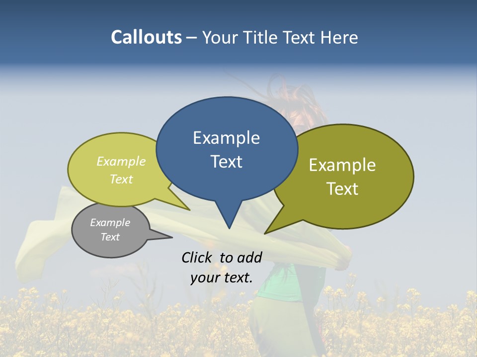 Cute Smiling Sky PowerPoint Template