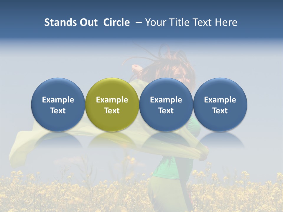 Cute Smiling Sky PowerPoint Template