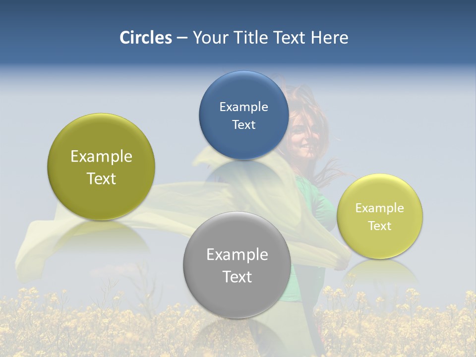 Cute Smiling Sky PowerPoint Template