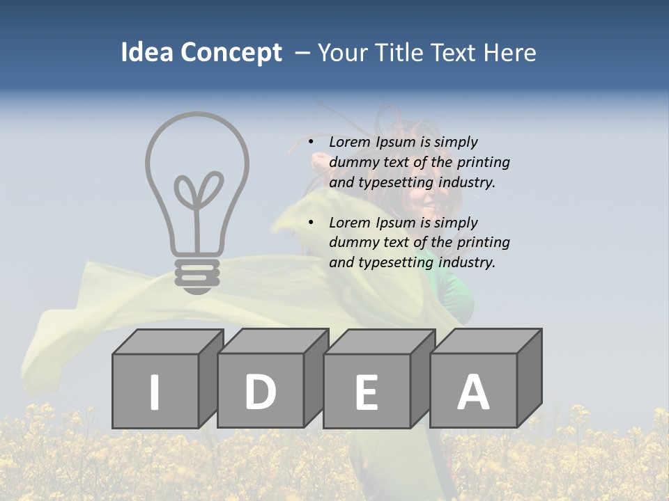 Cute Smiling Sky PowerPoint Template