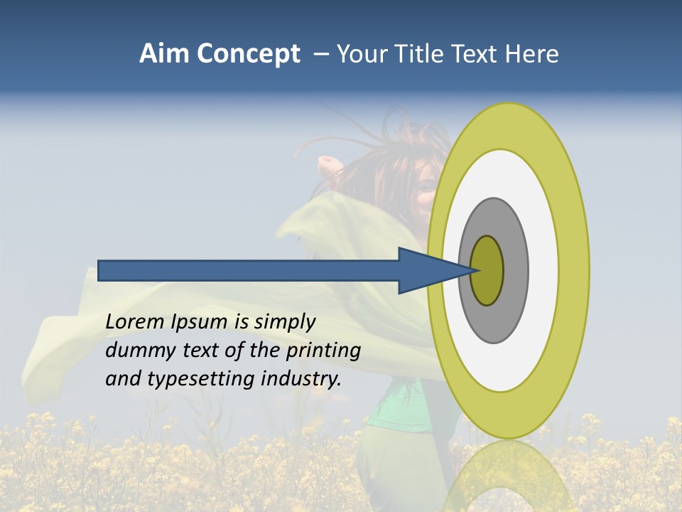 Cute Smiling Sky PowerPoint Template