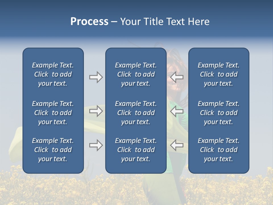 Cute Smiling Sky PowerPoint Template