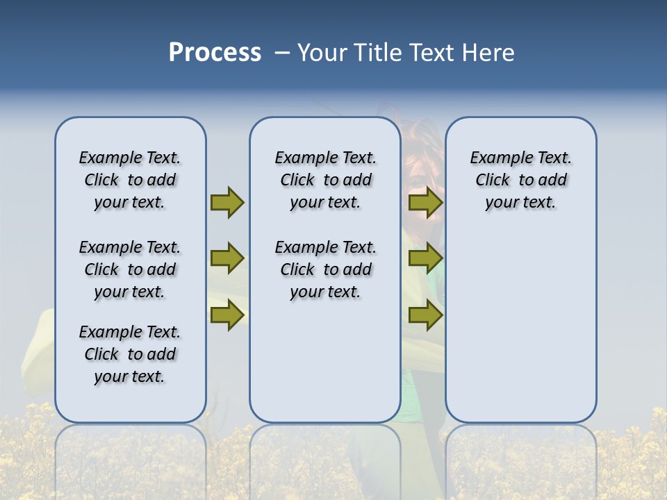 Cute Smiling Sky PowerPoint Template