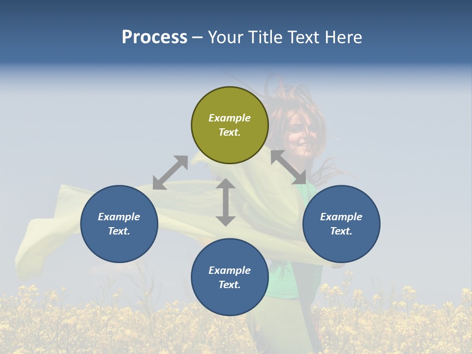 Cute Smiling Sky PowerPoint Template