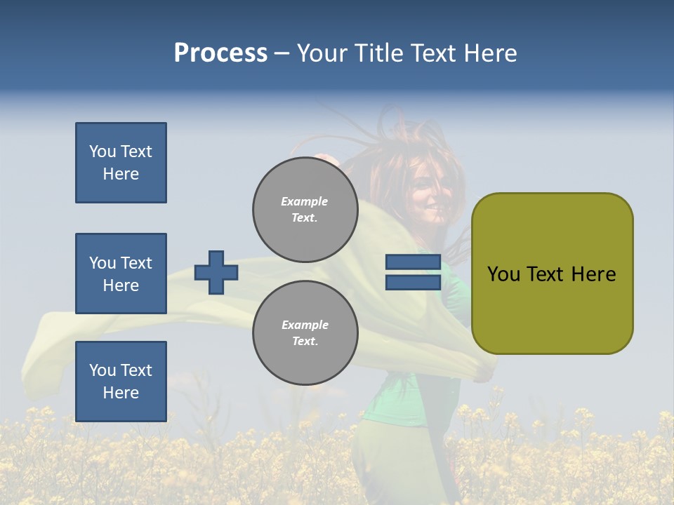 Cute Smiling Sky PowerPoint Template