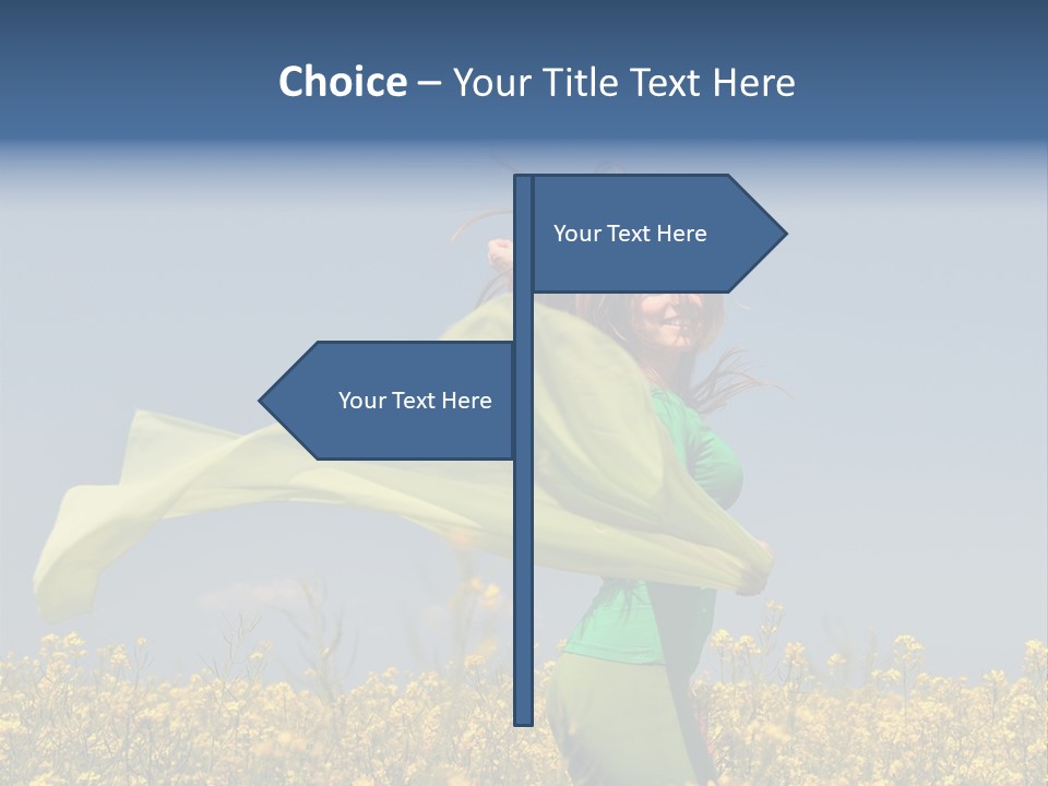 Cute Smiling Sky PowerPoint Template