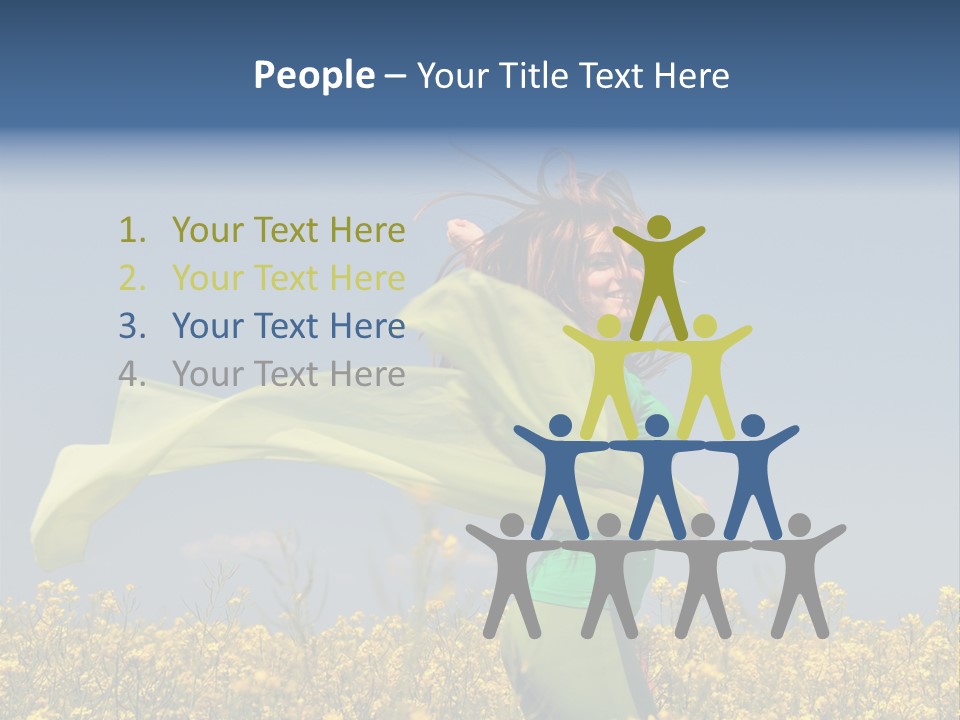 Cute Smiling Sky PowerPoint Template