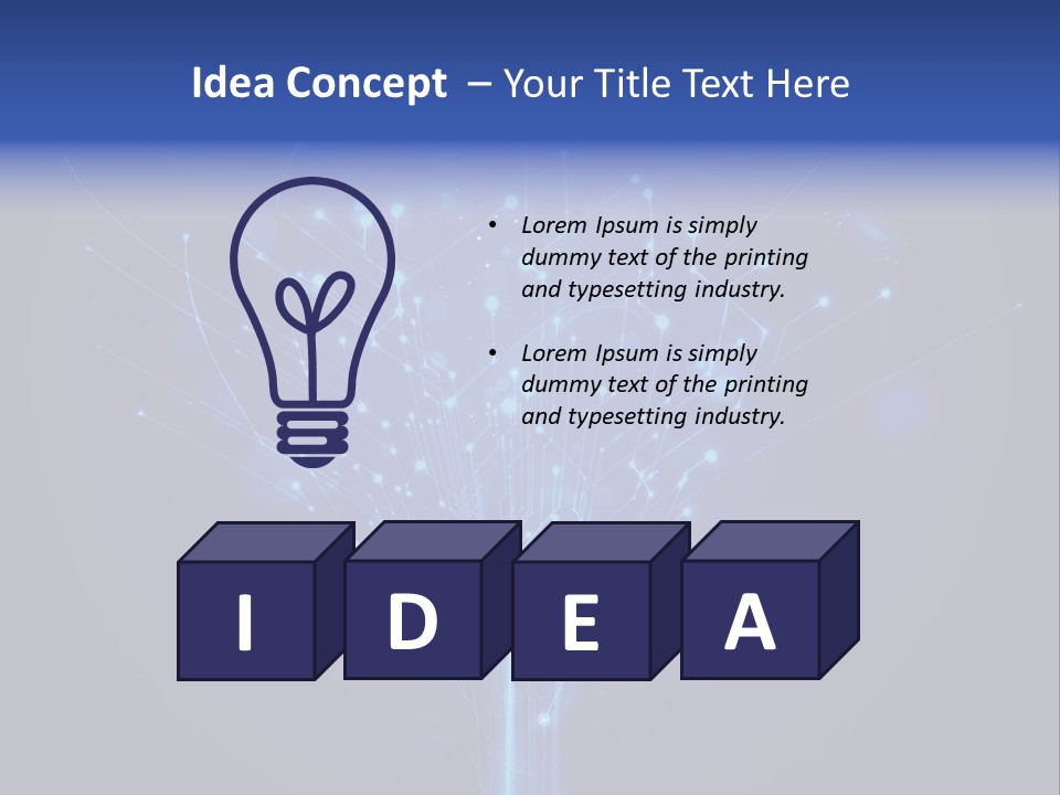 Connect Science Idea PowerPoint Template