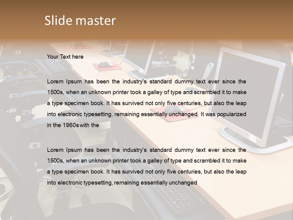 Screen Electronics University PowerPoint Template