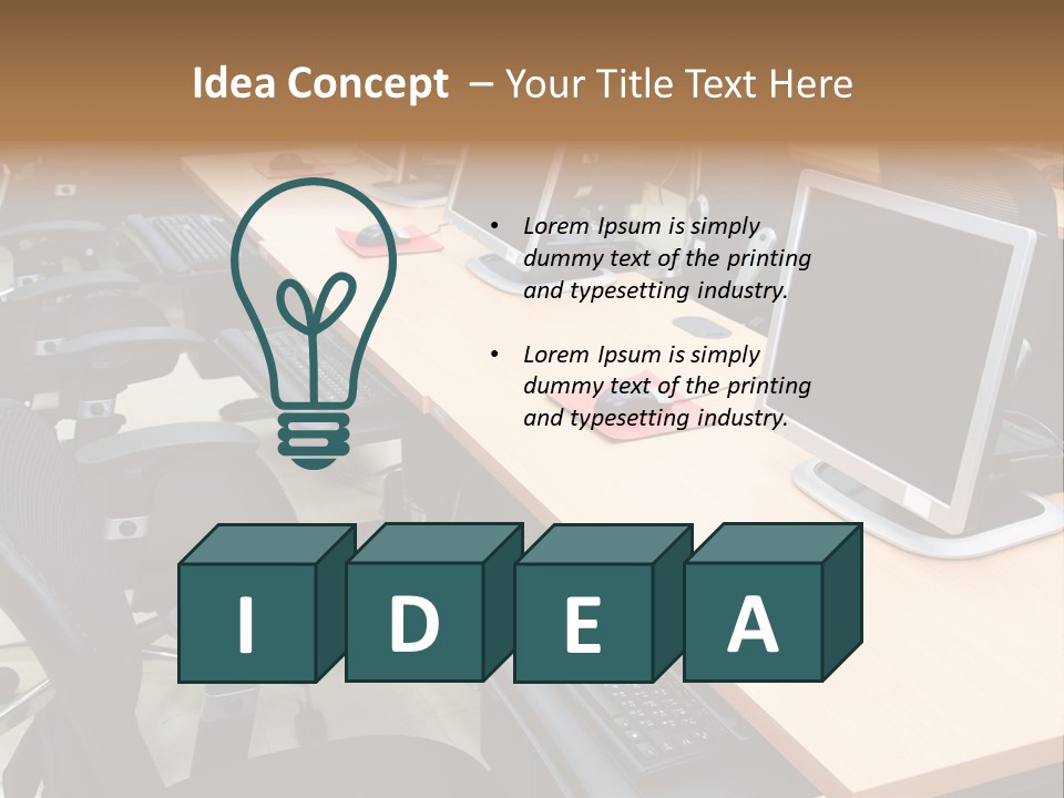 Screen Electronics University PowerPoint Template