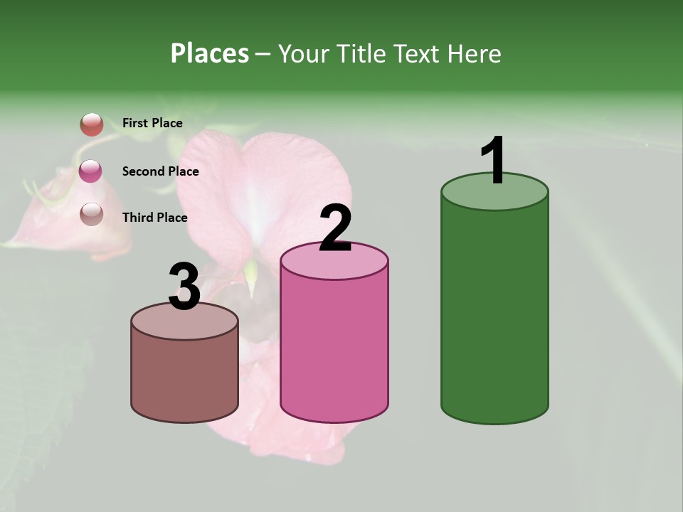 Botanical Leafs Purple PowerPoint Template