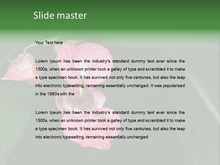 Botanical Leafs Purple PowerPoint Template