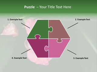 Botanical Leafs Purple PowerPoint Template