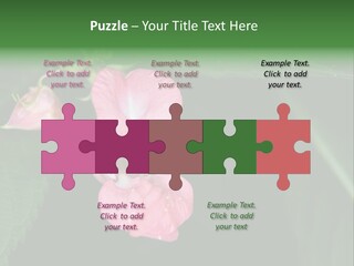 Botanical Leafs Purple PowerPoint Template