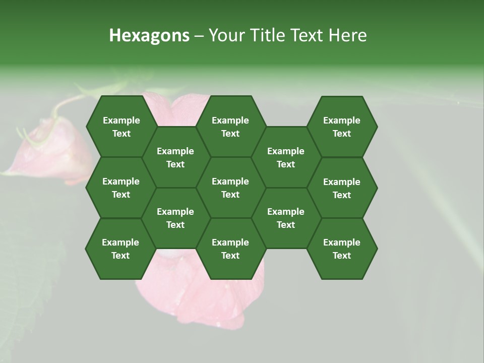 Botanical Leafs Purple PowerPoint Template