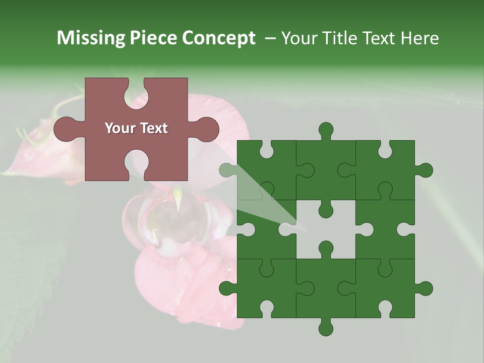 Botanical Leafs Purple PowerPoint Template