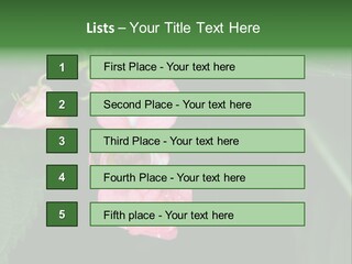 Botanical Leafs Purple PowerPoint Template