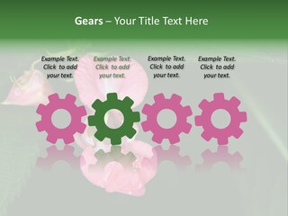 Botanical Leafs Purple PowerPoint Template