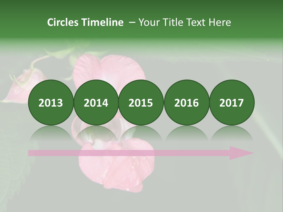 Botanical Leafs Purple PowerPoint Template