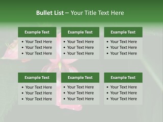 Botanical Leafs Purple PowerPoint Template