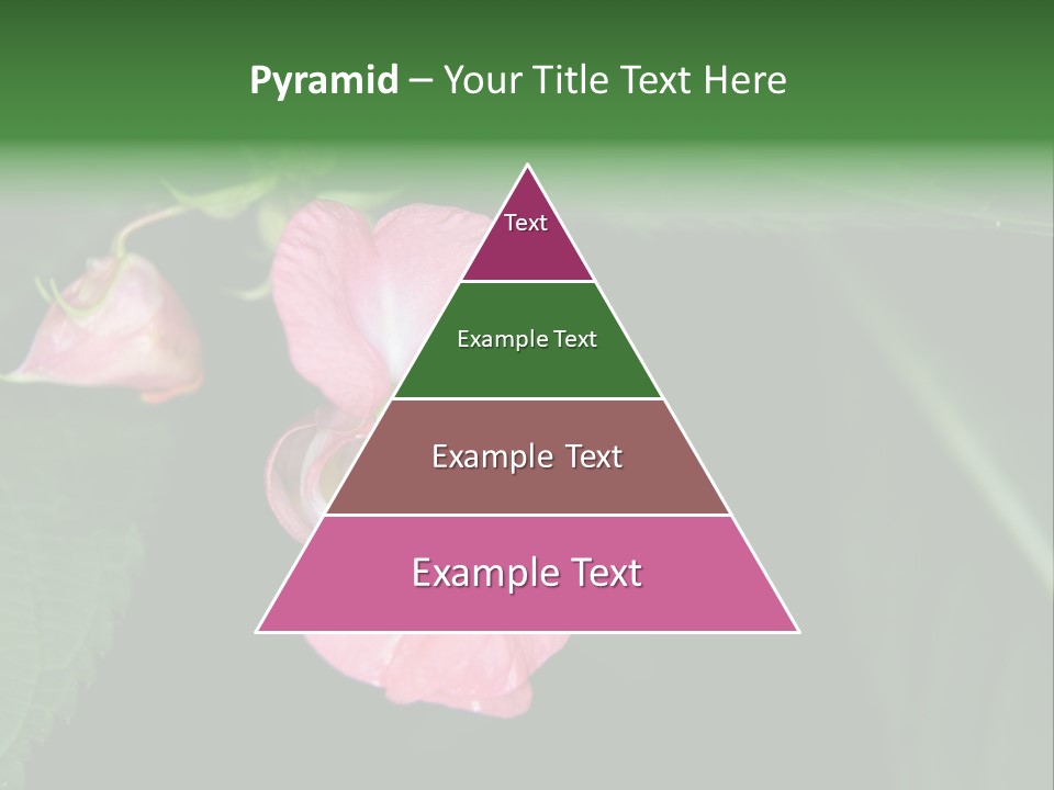 Botanical Leafs Purple PowerPoint Template