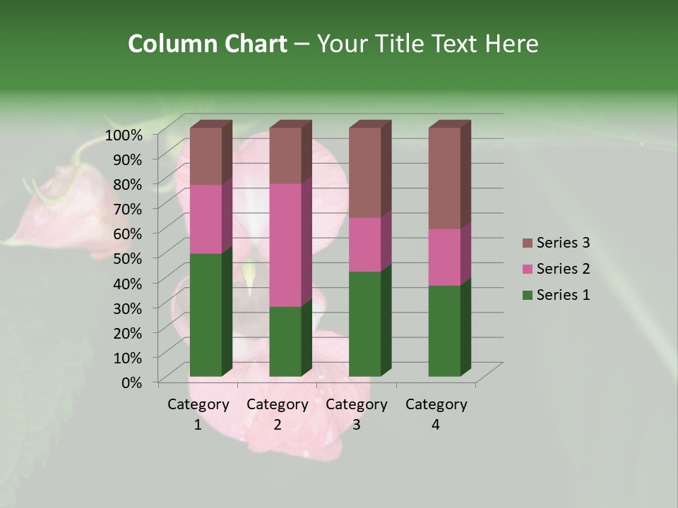 Botanical Leafs Purple PowerPoint Template