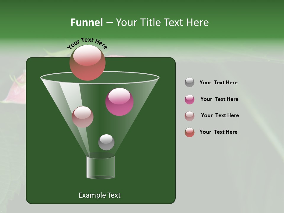Botanical Leafs Purple PowerPoint Template