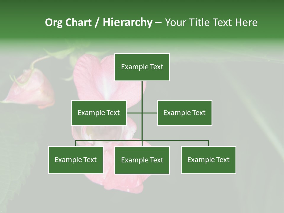 Botanical Leafs Purple PowerPoint Template