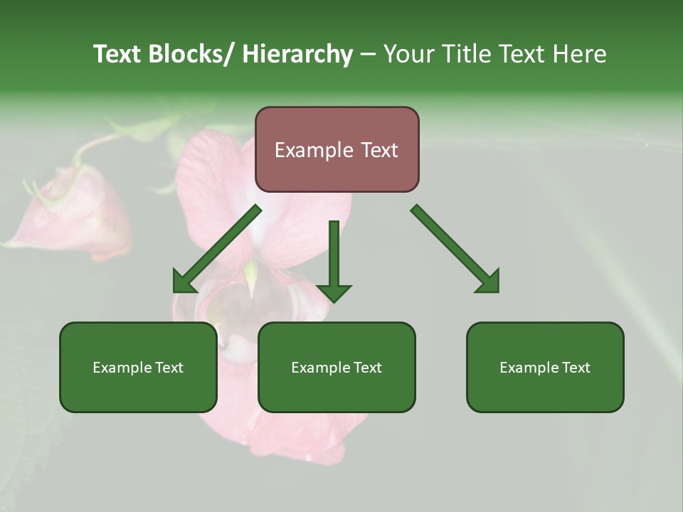 Botanical Leafs Purple PowerPoint Template