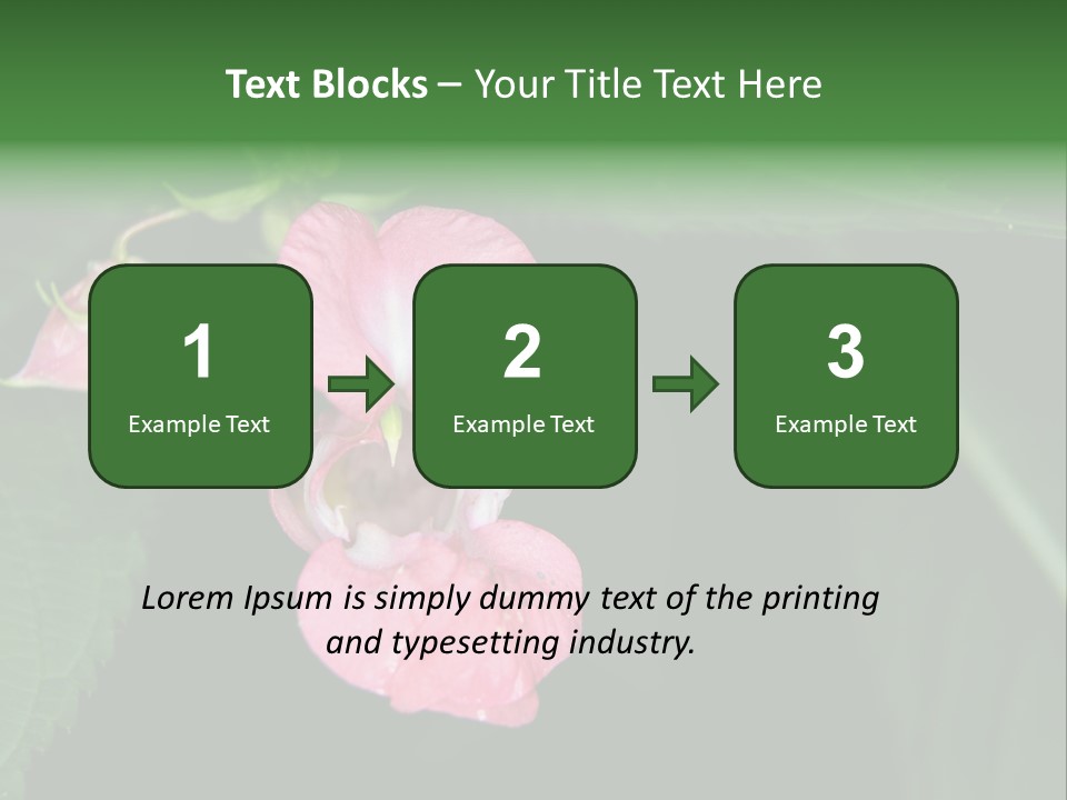 Botanical Leafs Purple PowerPoint Template