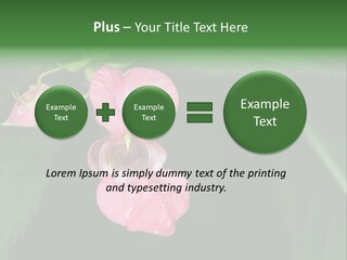 Botanical Leafs Purple PowerPoint Template