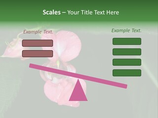 Botanical Leafs Purple PowerPoint Template