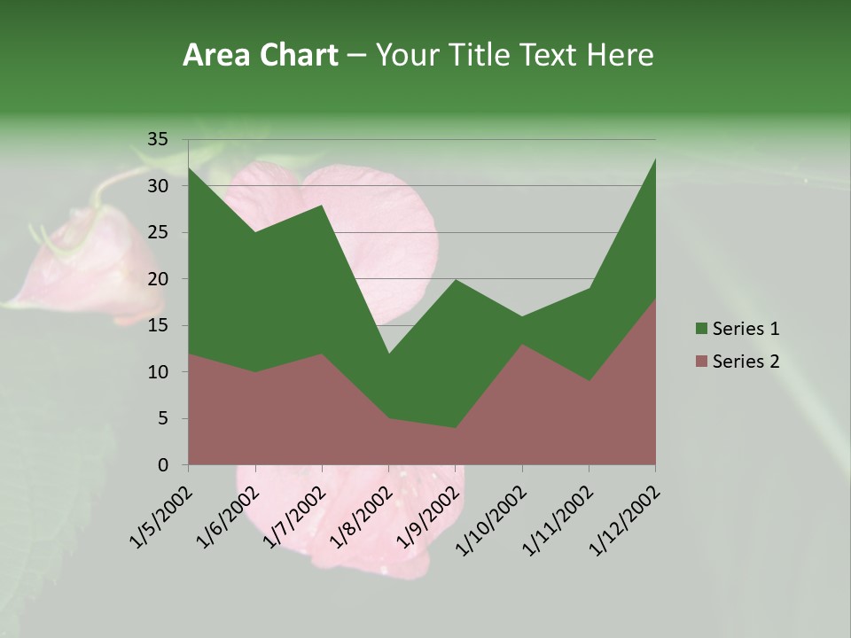 Botanical Leafs Purple PowerPoint Template