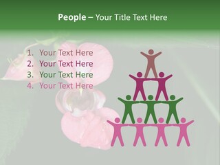 Botanical Leafs Purple PowerPoint Template