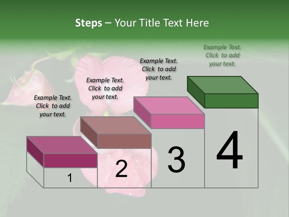 Botanical Leafs Purple PowerPoint Template